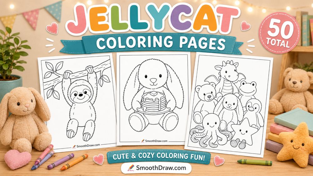 Jellycat coloring pages t