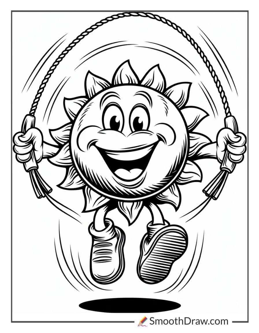 Jumping Sun with a Jump Rope