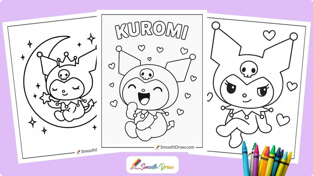Kuromi Coloring Pages