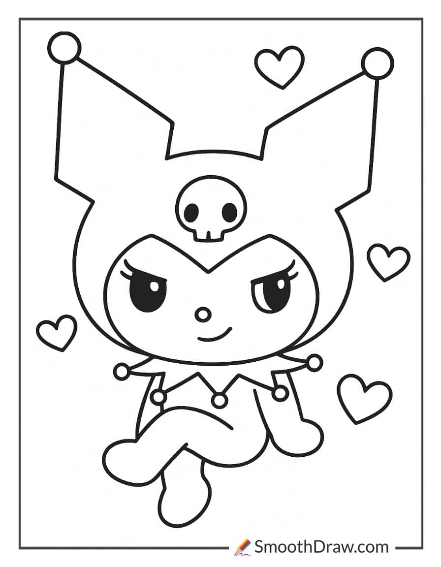 Kuromi Coloring page
