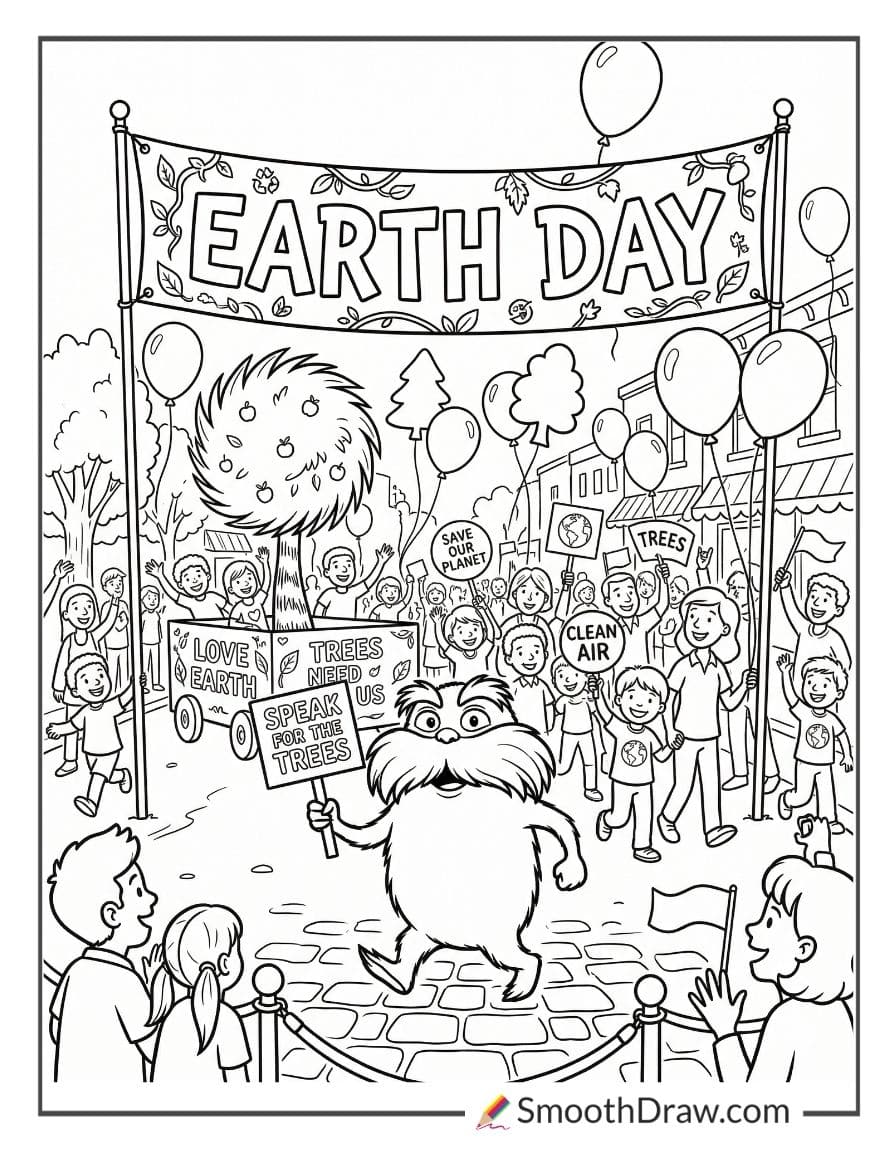 Lorax At Earth Day Parade