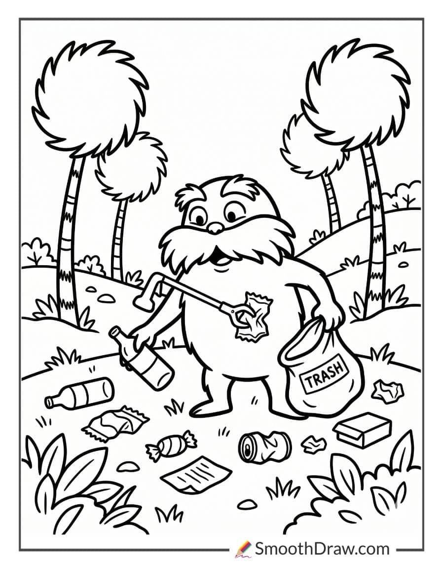 Lorax Cleaning Up The Litter
