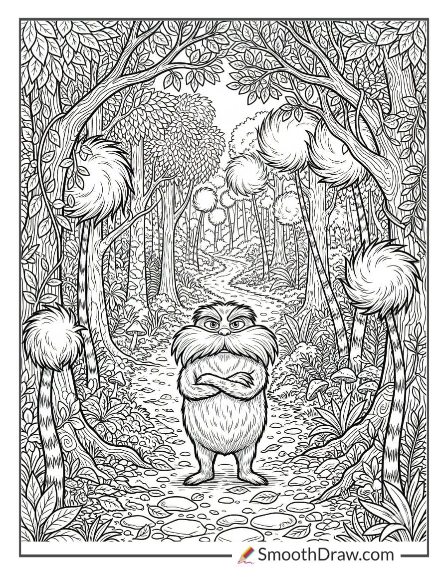 Lorax Guarding The Forest Entrance