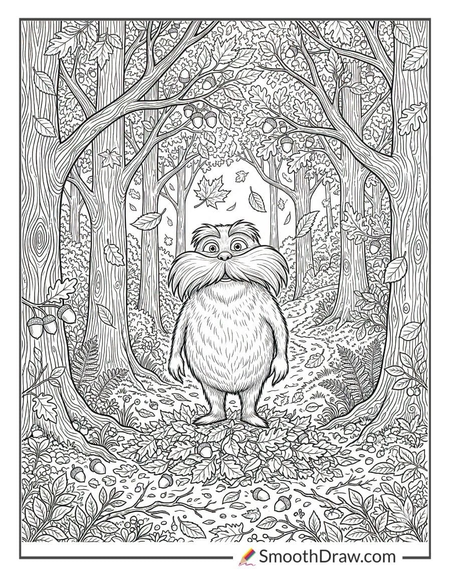 Lorax In Colorful Fall Woods