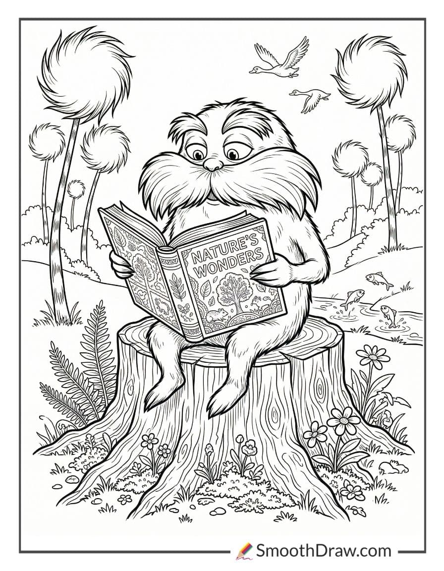 Lorax Reading A Nature Book
