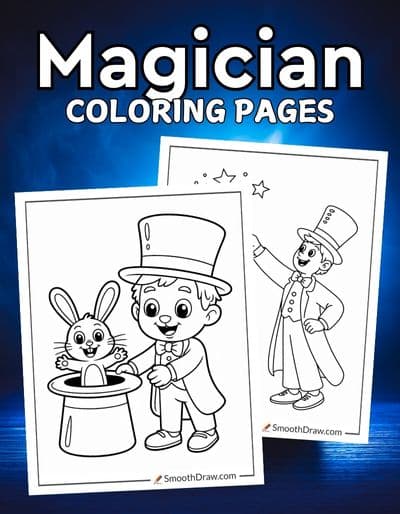 Magician coloring pages f