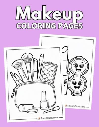 Makeup coloring pages f