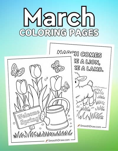 March coloring pages f