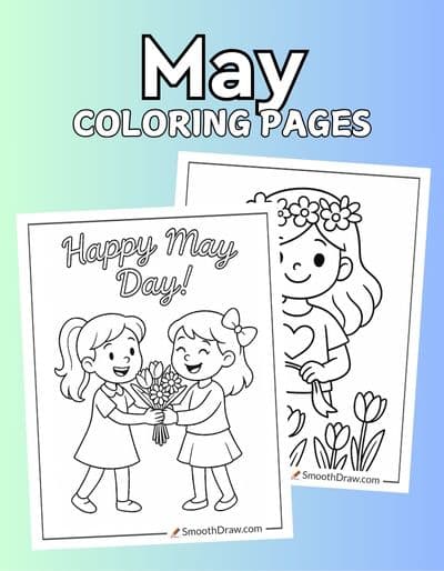 May Coloring Pages