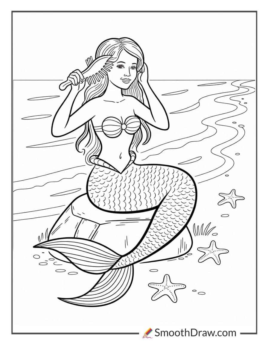 Mermaid at the beach
