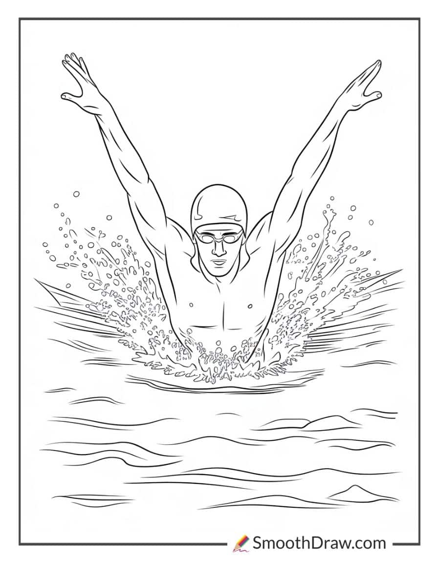 Michael Phelps butterfly stroke