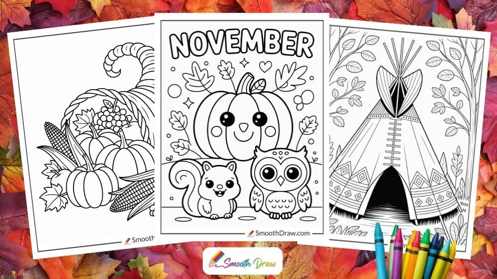 November Coloring pages