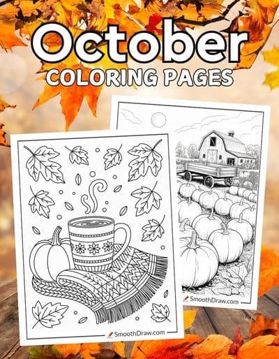 October coloring pages f