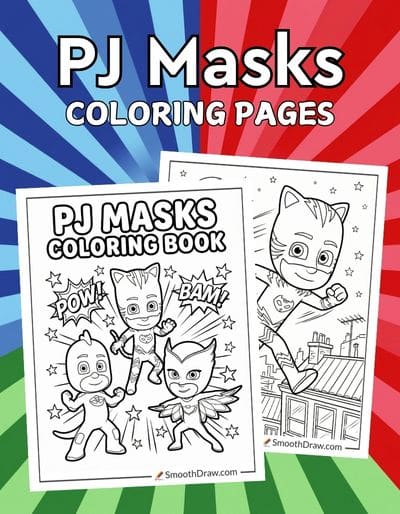 PJ Masks coloring pages f