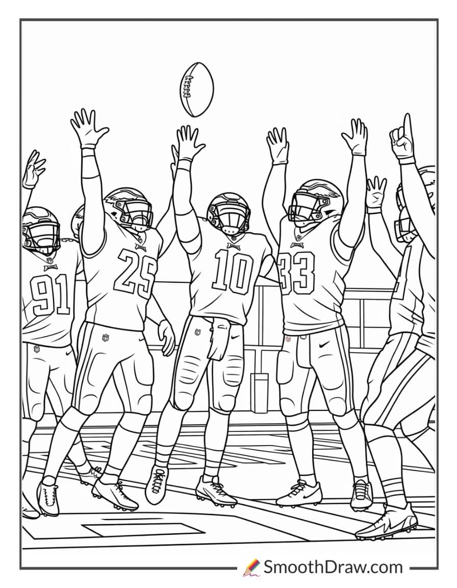 Philadelphia Eagles touchdown celebration