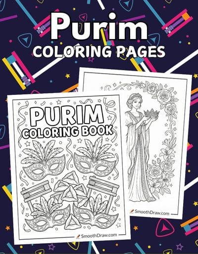 Purim coloring pages f