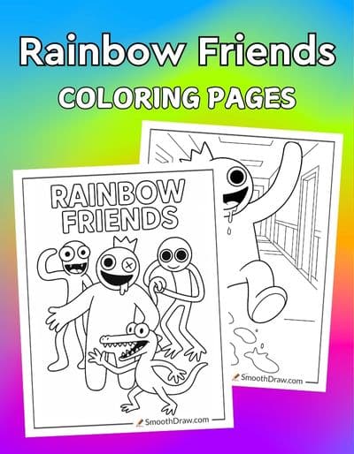 Rainbow Friends Coloring Pages