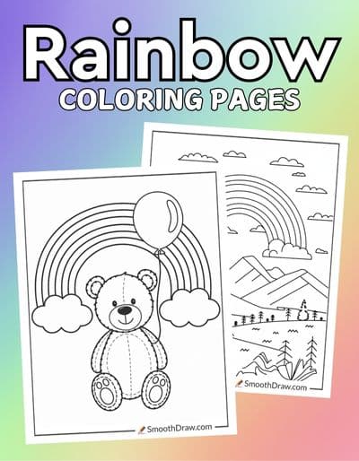 Rainbow coloring pages f