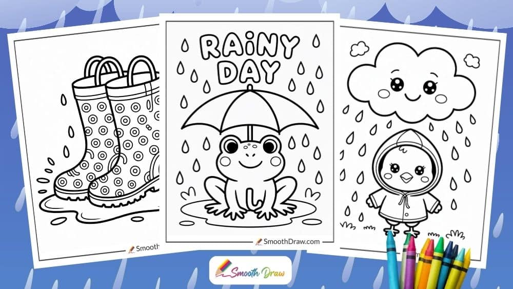 Rainy Day Coloring pages