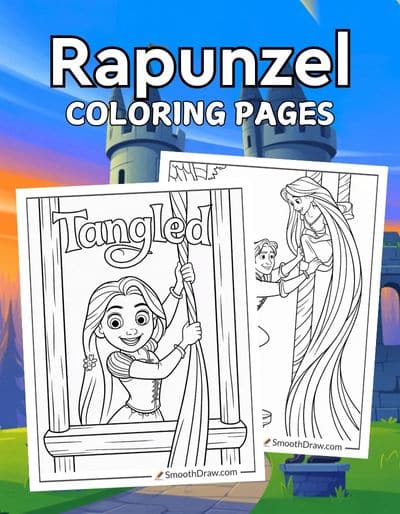 Rapunzel coloring pages f