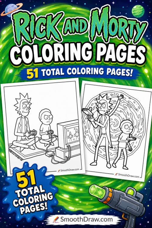 Rick and Morty Coloring Pages f