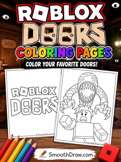 Roblox Doors coloring pages f