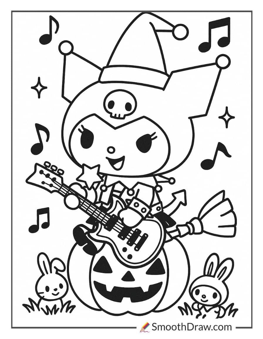 Rockstar Kuromi Playing Guitar
