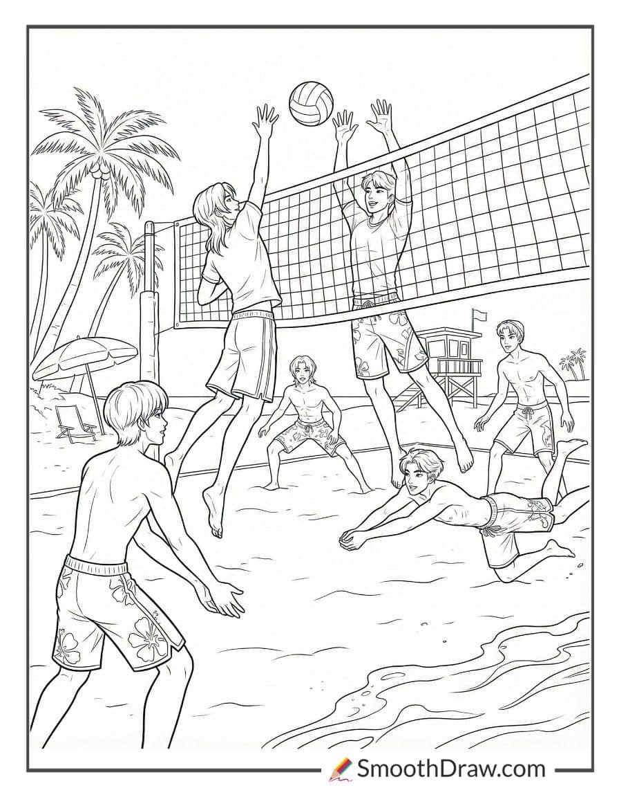 Saja Boys summer beach volleyball