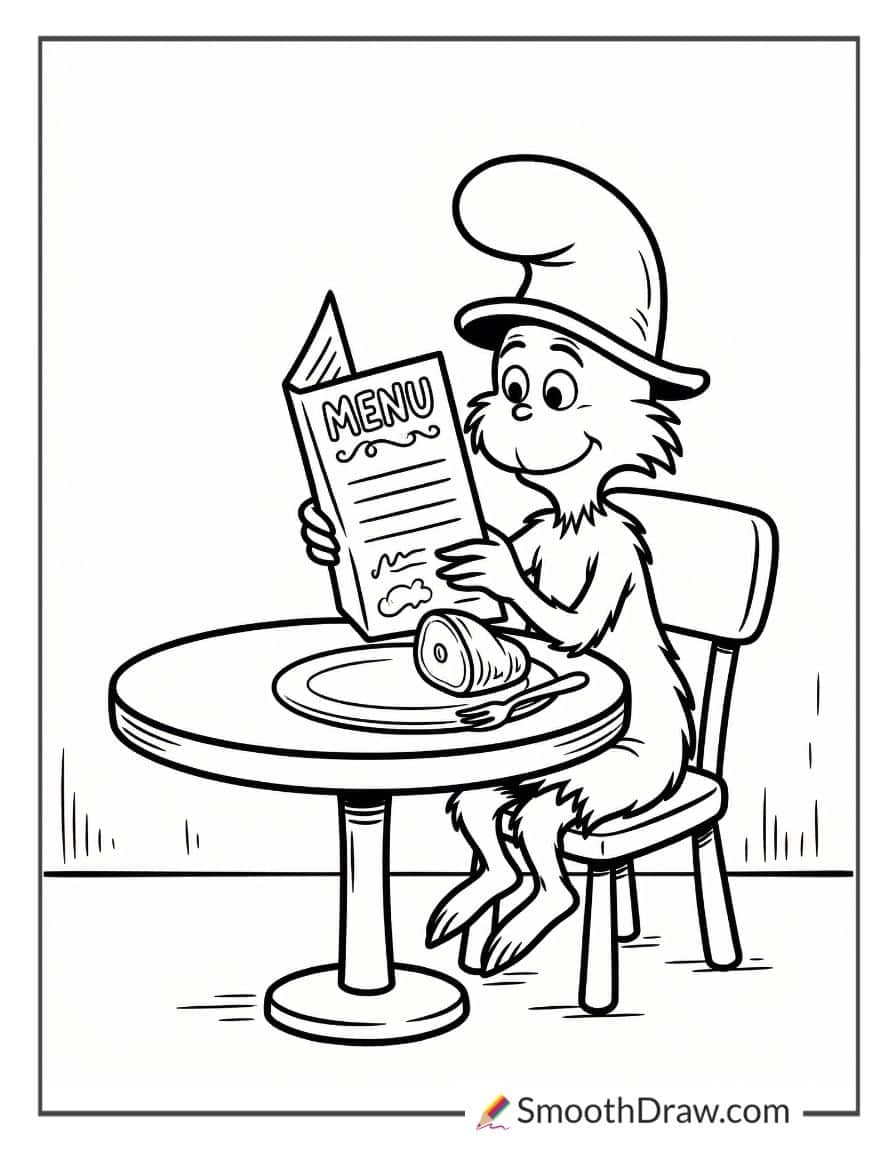 Sam I Am Reading The Menu