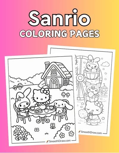 Sanrio coloring pages f