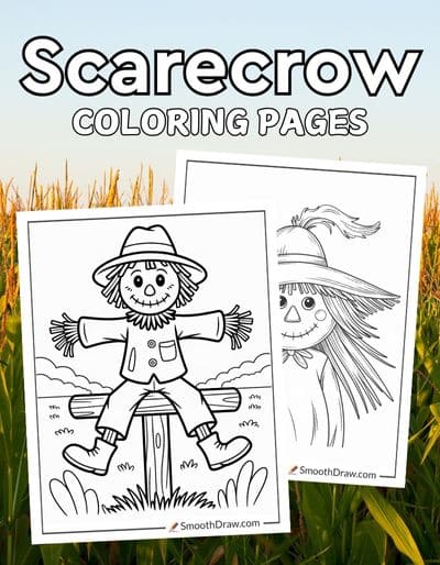 Scarecrow coloring pages f