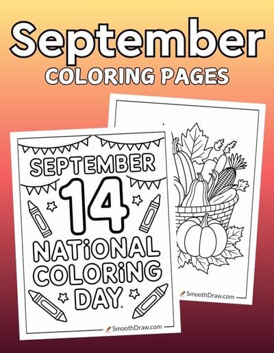 September coloring pages f