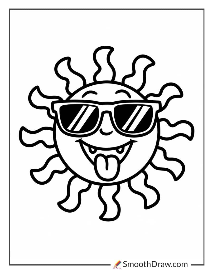Silly Sun with a Big Grin