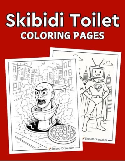 Skibidi Toilet coloring pages f