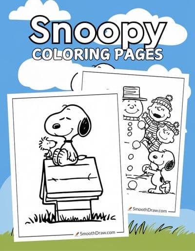 Snoopy coloring pages f
