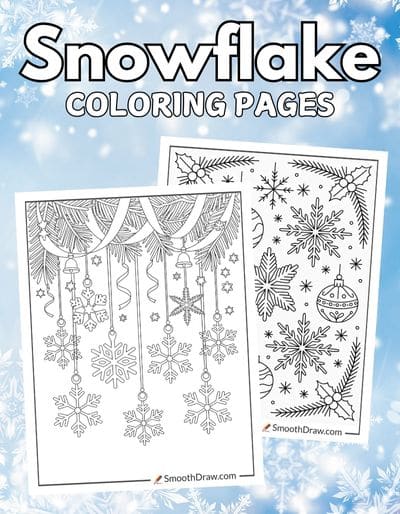 Snowflake coloring pages f