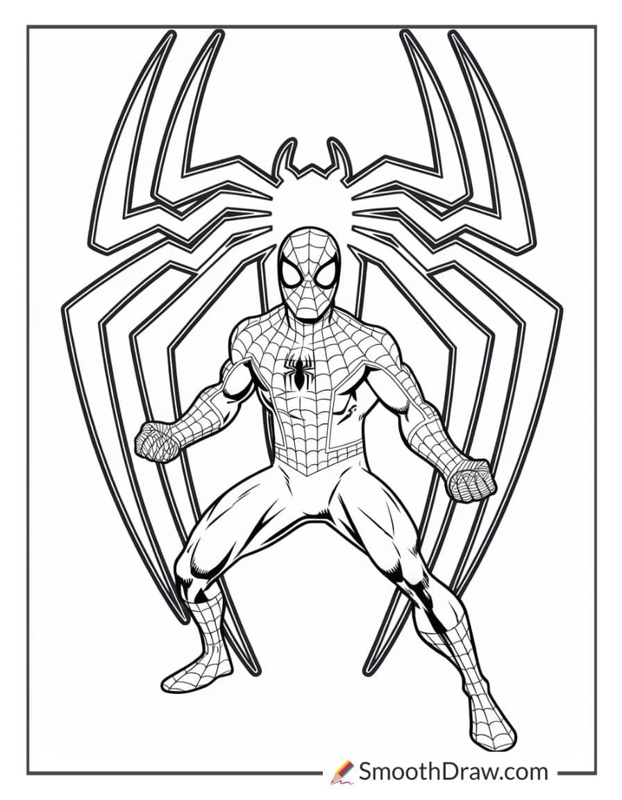 Spiderman coloring page