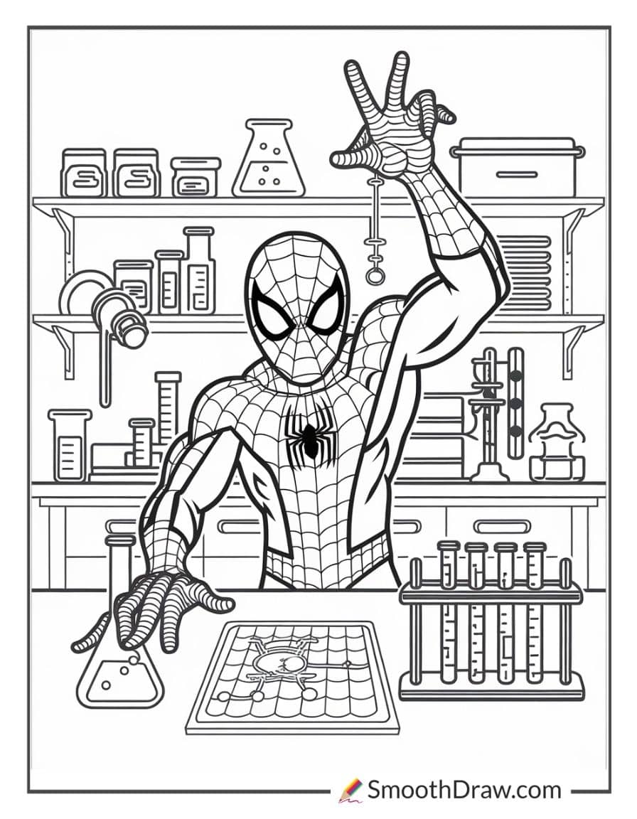 Spiderman scientist
