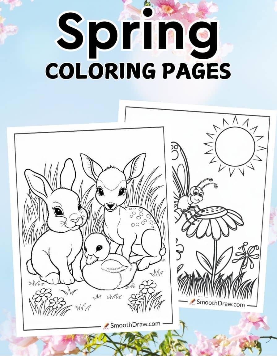 Spring Coloring Pages f