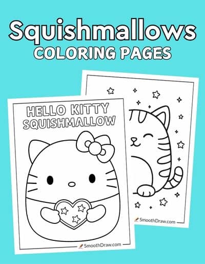 Squishmallow coloring pages
