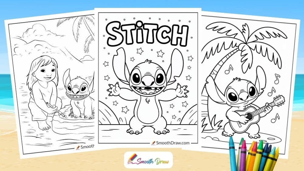 Stitch Coloring Pages