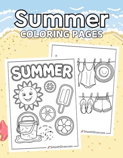 Summer coloring pages f