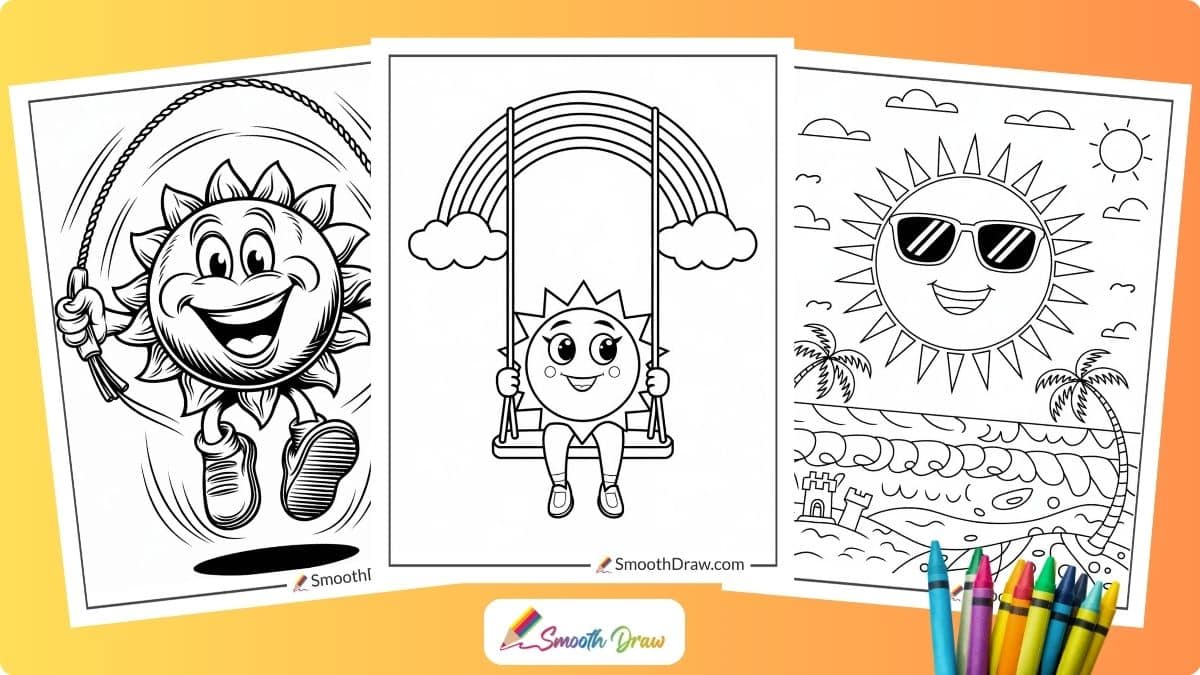 Sun Coloring Pages