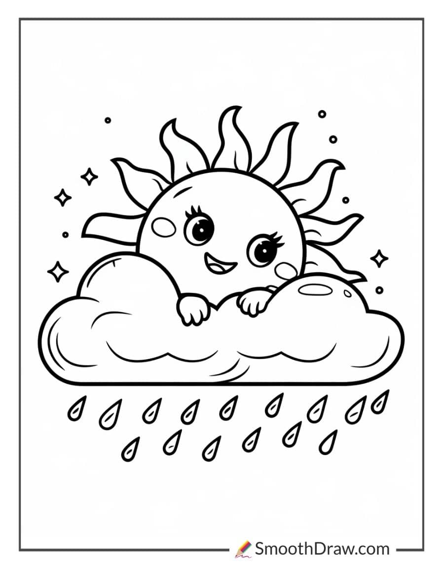 Sun and Cloud Playing Peek-a-Boo