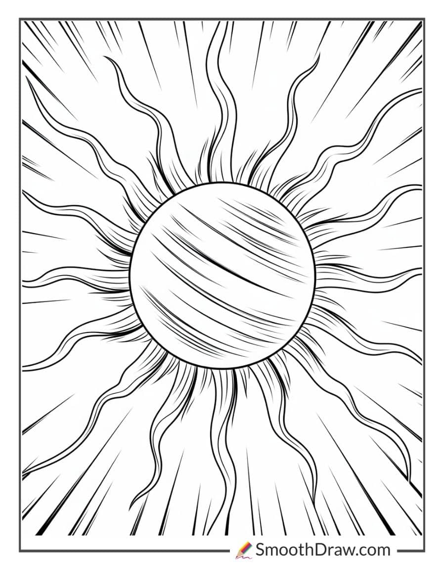 Sun as a Fireball in Space