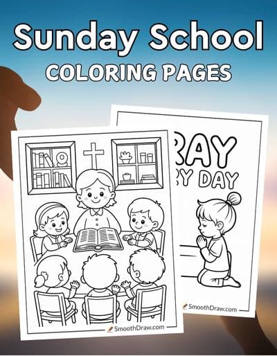 Sunday School coloring pages f