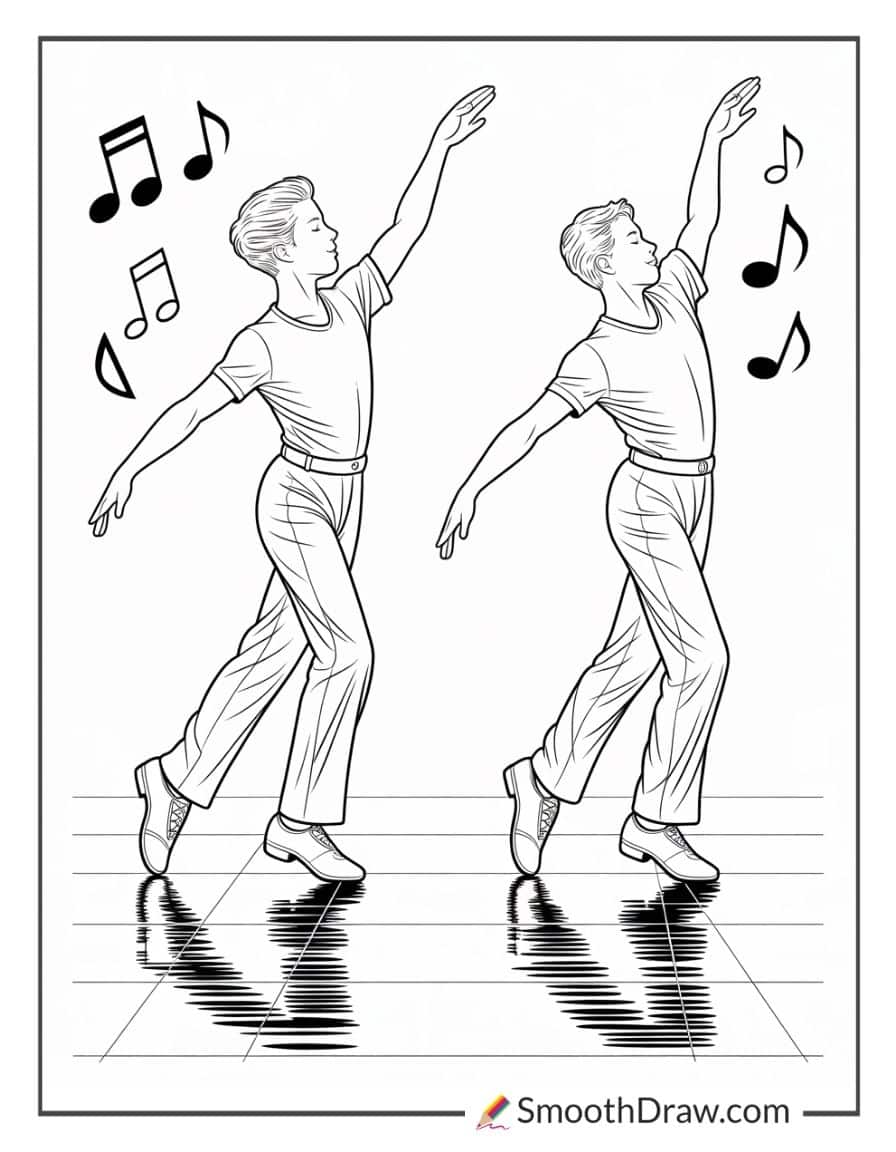 Tap Dancers On Shiny Floor