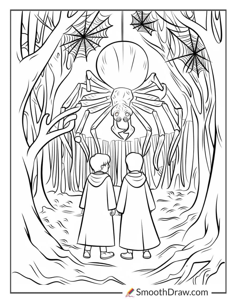 The Forbidden Forest and Aragog