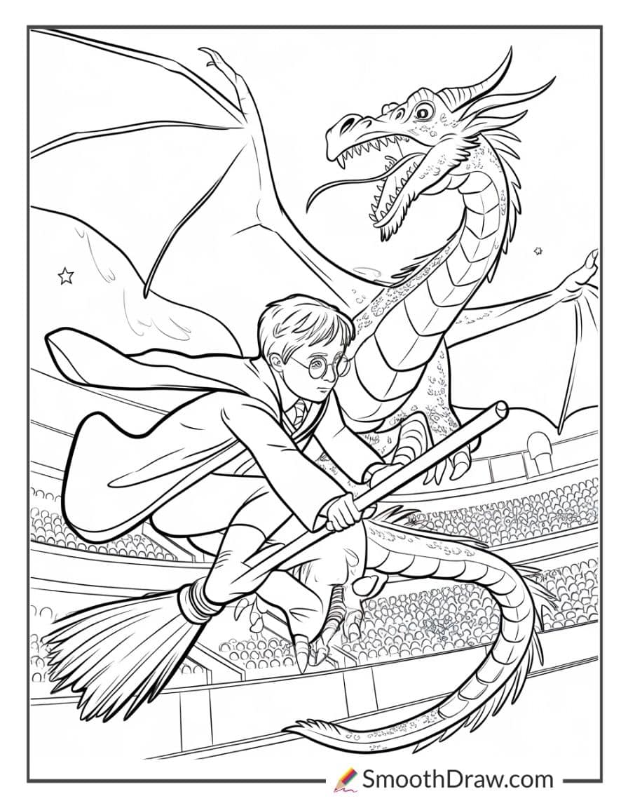 The Triwizard Tournament coloring page