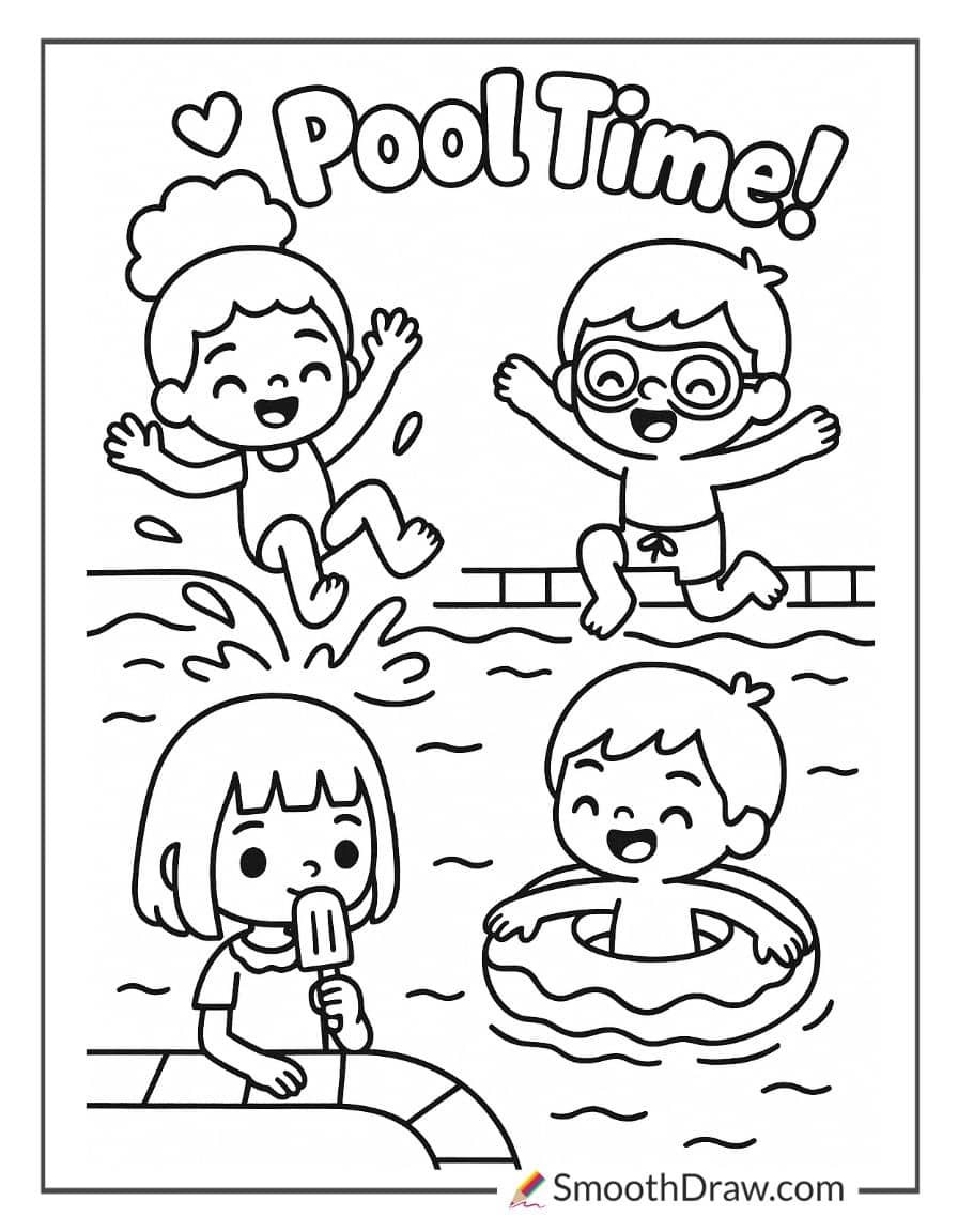 Toca Boca swimming pool fun